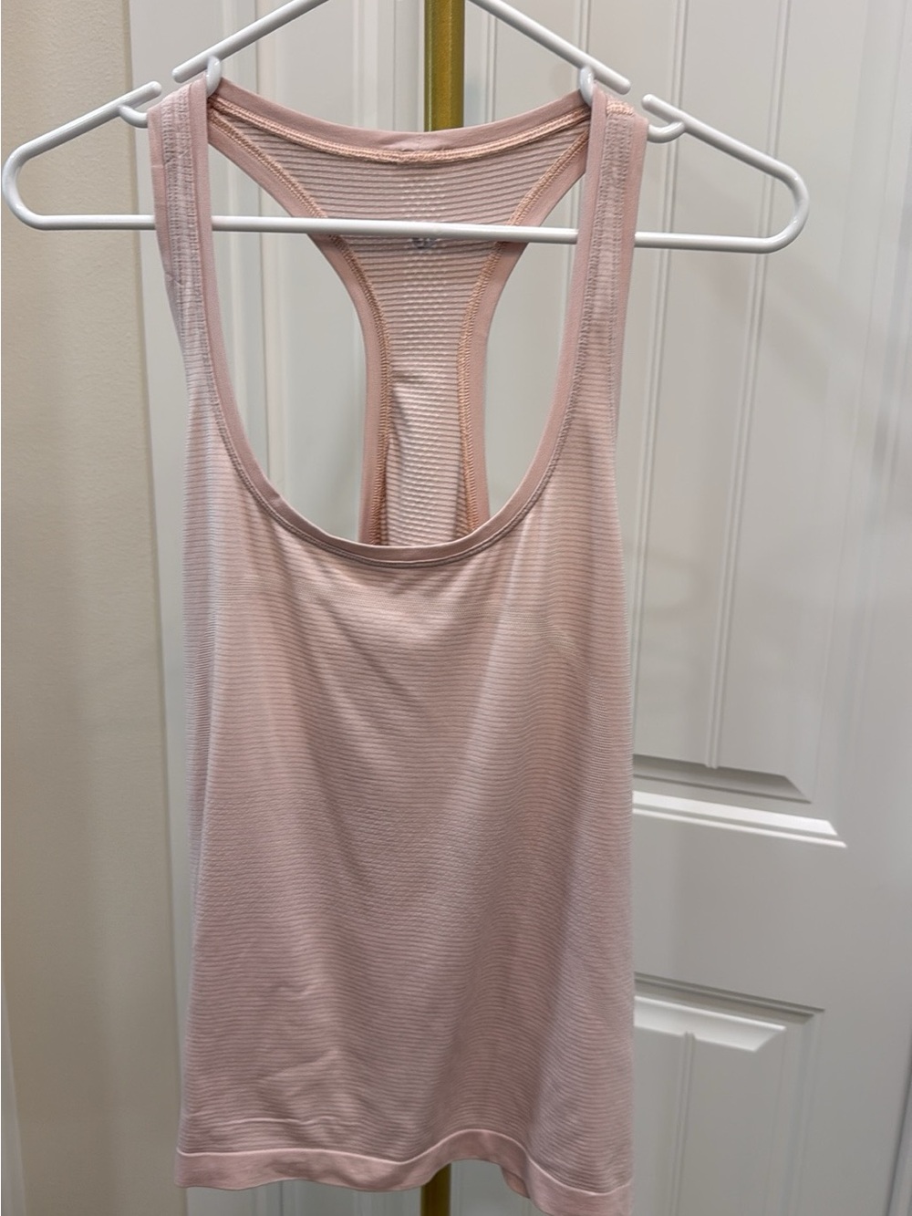 Lululemon Light Pink Ribbed Swiftly Racerback Tank Top